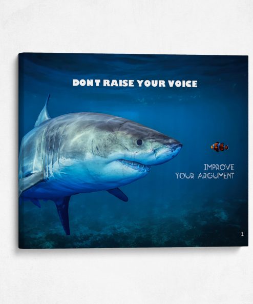 Don't raise your voice - Improve your argument