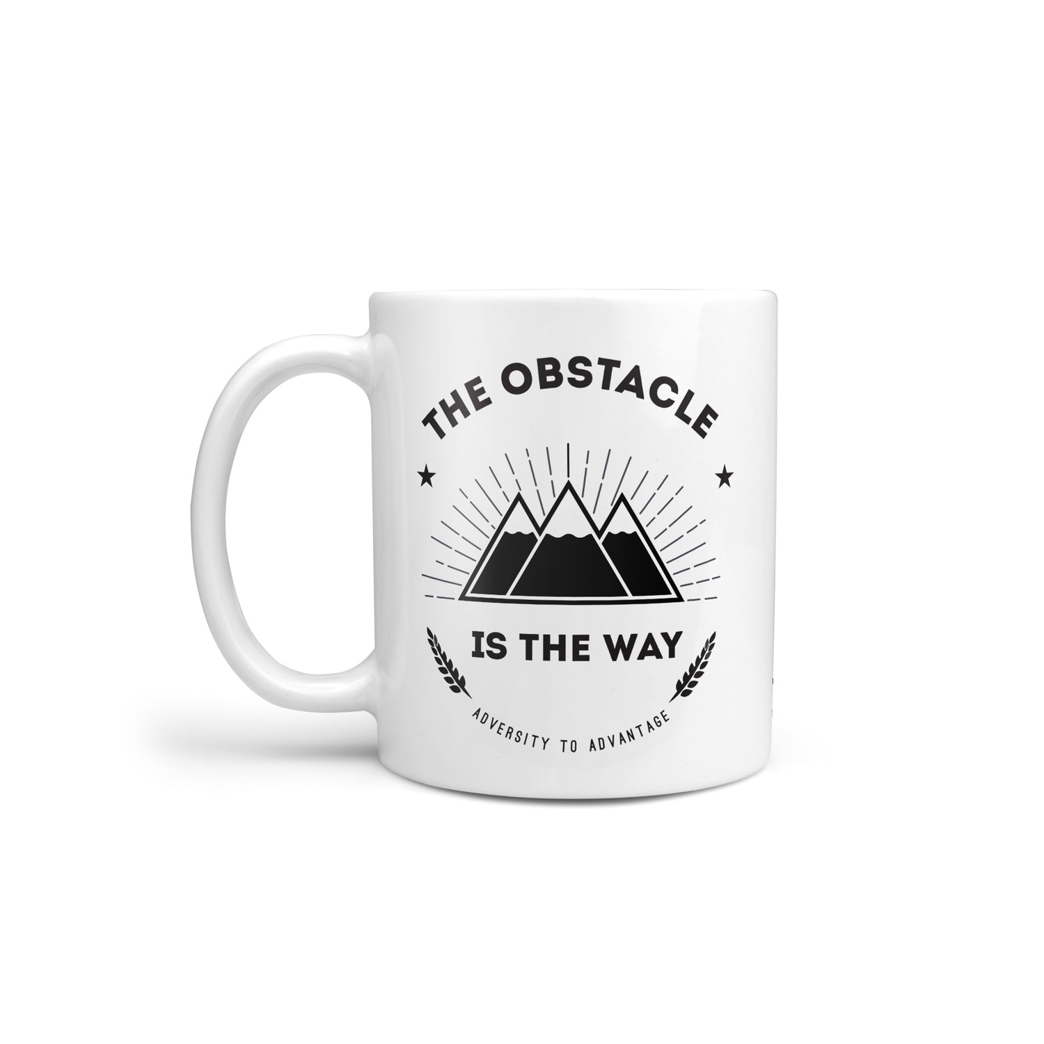 The obstacle is the way mug