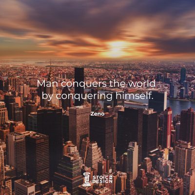 Man conquers the world by conquering himself. - Zeno